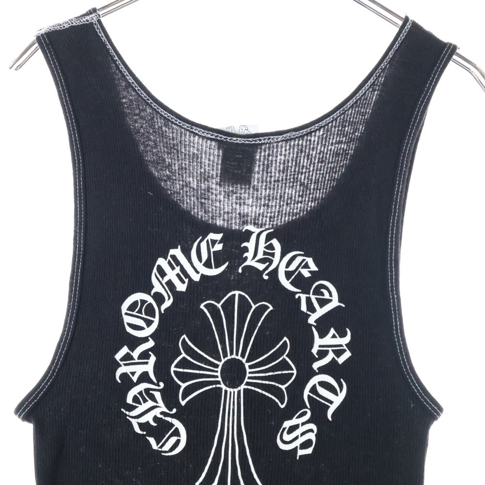 CHROME HEARTS(クロムハーツ) ×氷室京介 KYOSUKE HIMURO 15th Anniversary Special LIVE プリントリブタンクトップ ノースリーブ ブラック