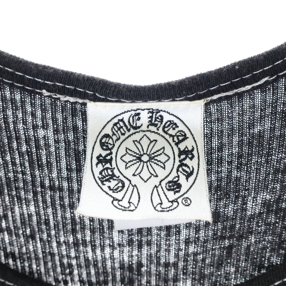 CHROME HEARTS(クロムハーツ) ×氷室京介 KYOSUKE HIMURO 15th Anniversary Special LIVE プリントリブタンクトップ ノースリーブ ブラック