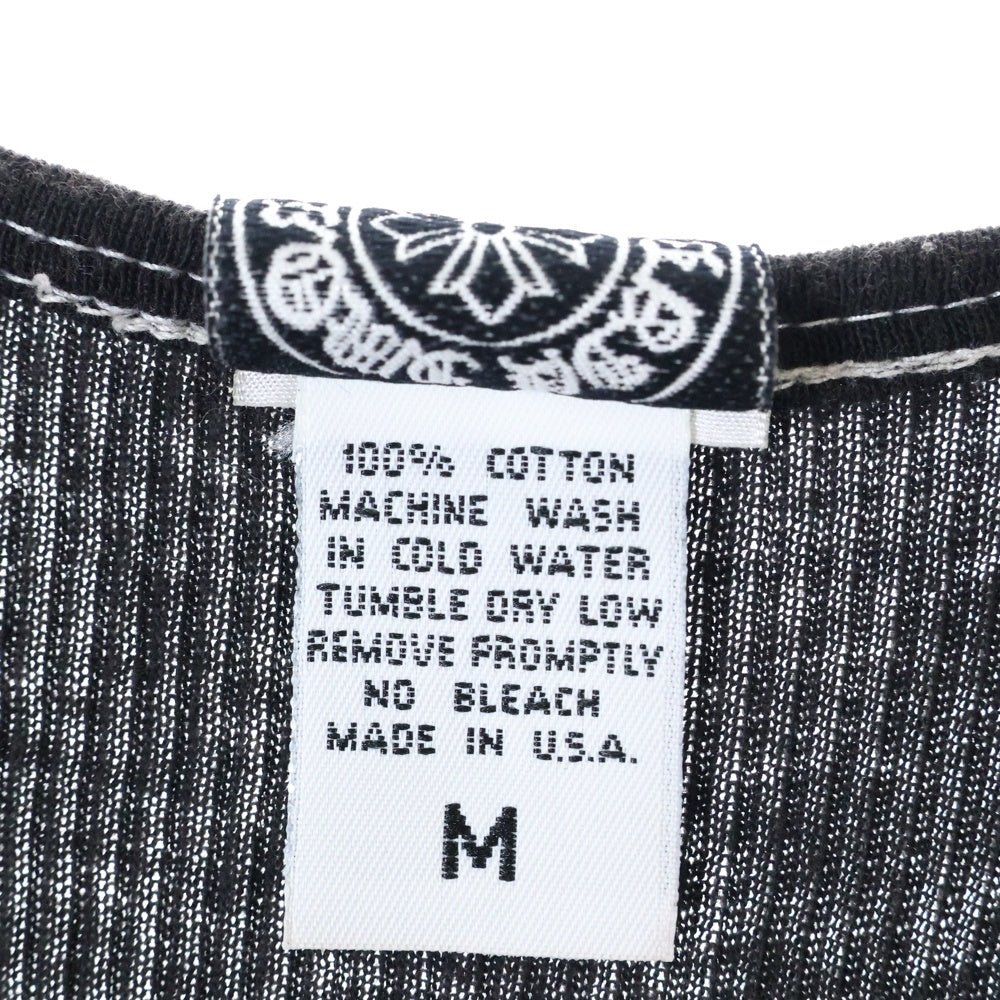 CHROME HEARTS(クロムハーツ) ×氷室京介 KYOSUKE HIMURO 15th Anniversary Special LIVE プリントリブタンクトップ ノースリーブ ブラック