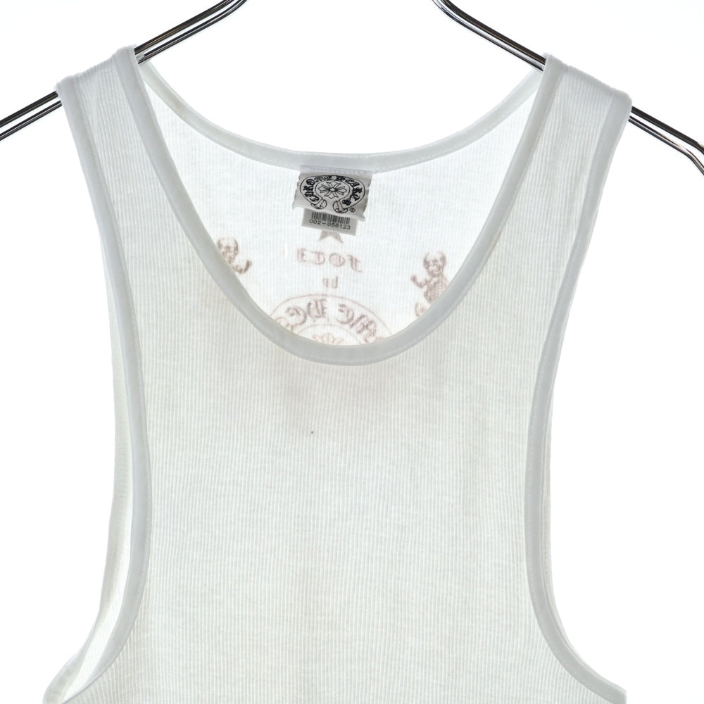 CHROME HEARTS(クロムハーツ) OLD FOTI オールド フォティ プリントリブタンクトップ ノースリーブ ホワイト