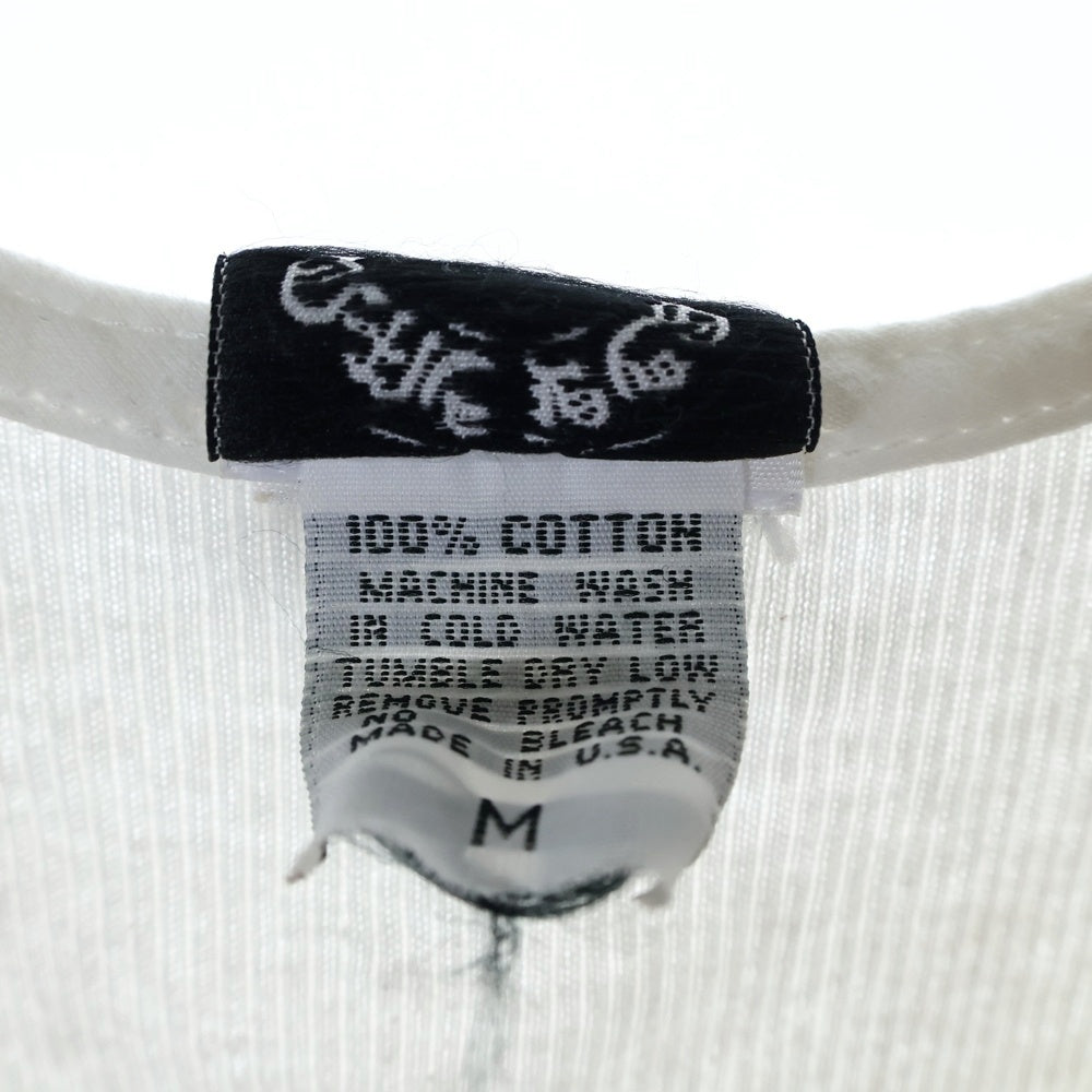 CHROME HEARTS(クロムハーツ) OLD TANK TOP サイドロゴデザイン リブタンクトップ ノースリーブカットソー ホワイト