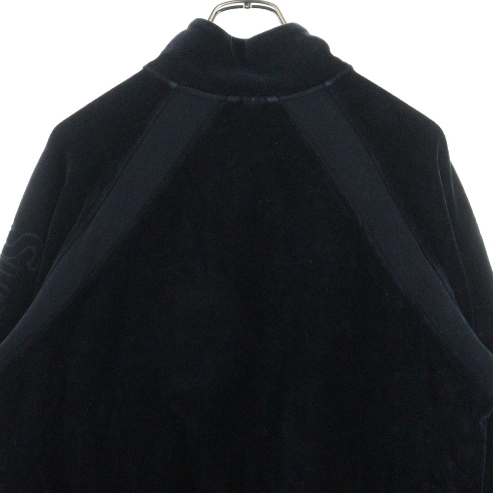 SUPREME(シュプリーム) 18SS ×Lacoste Velour Harf-Zip Track Top ラコステ ベロア ハーフジップ トラックジャケット ブラック