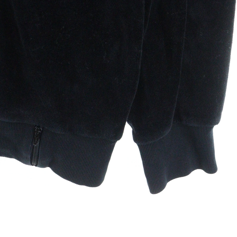 SUPREME(シュプリーム) 18SS ×Lacoste Velour Harf-Zip Track Top ラコステ ベロア ハーフジップ トラックジャケット ブラック