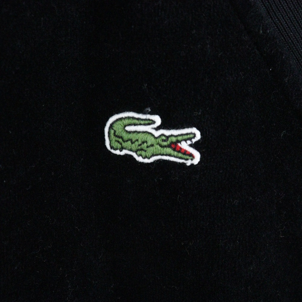 SUPREME(シュプリーム) 18SS ×Lacoste Velour Harf-Zip Track Top ラコステ ベロア ハーフジップ トラックジャケット ブラック