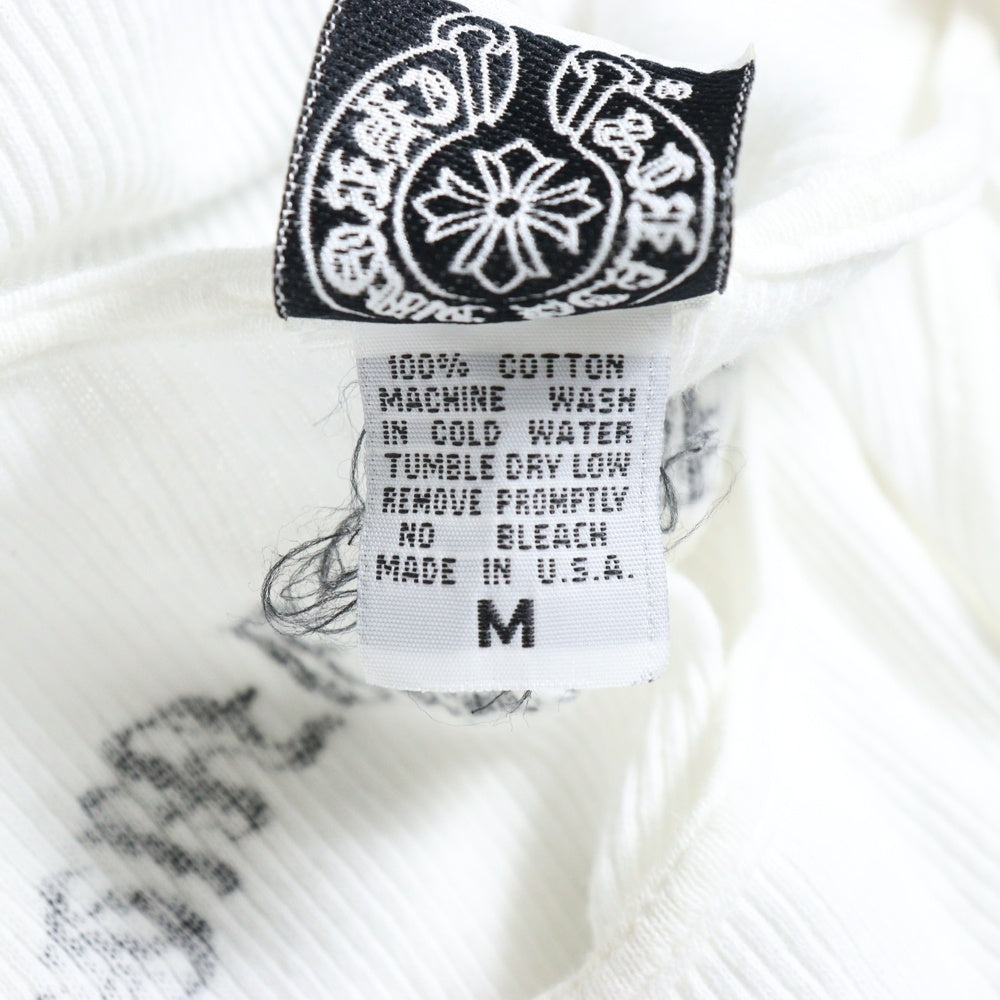 CHROME HEARTS(クロムハーツ) OLD オールド バックラージCHクロス リブタンクトップ ノースリーブ ホワイト