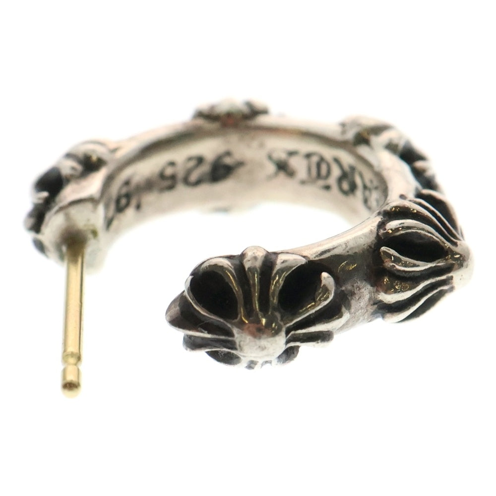 CHROME HEARTS(クロムハーツ) HOOP CROSS クロスバンド フープピアス シルバー BCA100