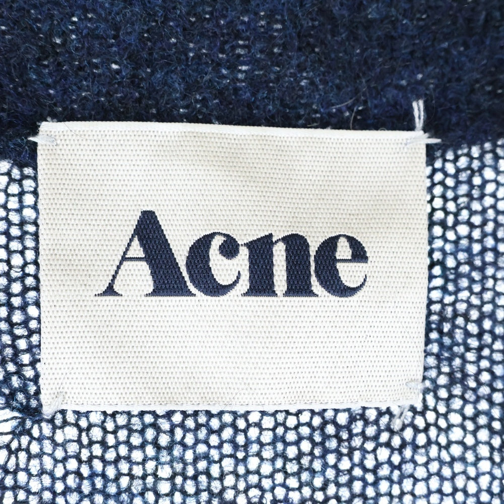 ACNE(アクネ) 12AW RAYA NEW PAW 12 モヘア ロングカーディガン ネイビー