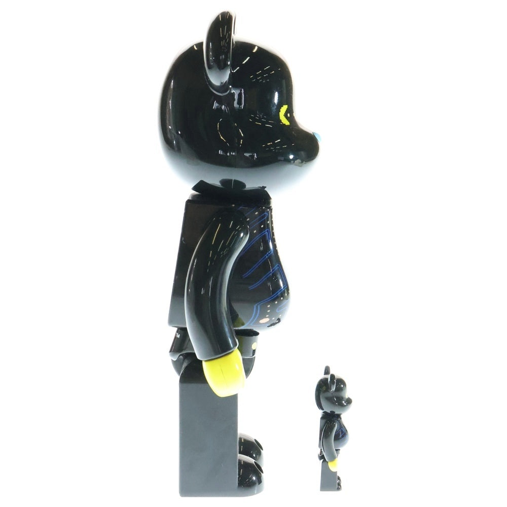 MEDICOM TOY(メディコムトイ) BE@RBRICK PAC-MAN 100%/400% ベアブリック パックマン フィギュア ブラック