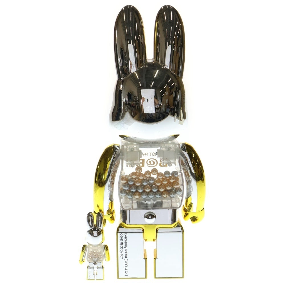 MEDICOM TOY(メディコムトイ) MY FIRST NY@BRICK B@BY 100% & 400% GOLD Ver マイファースト ベアブリック フィギュア ゴールド