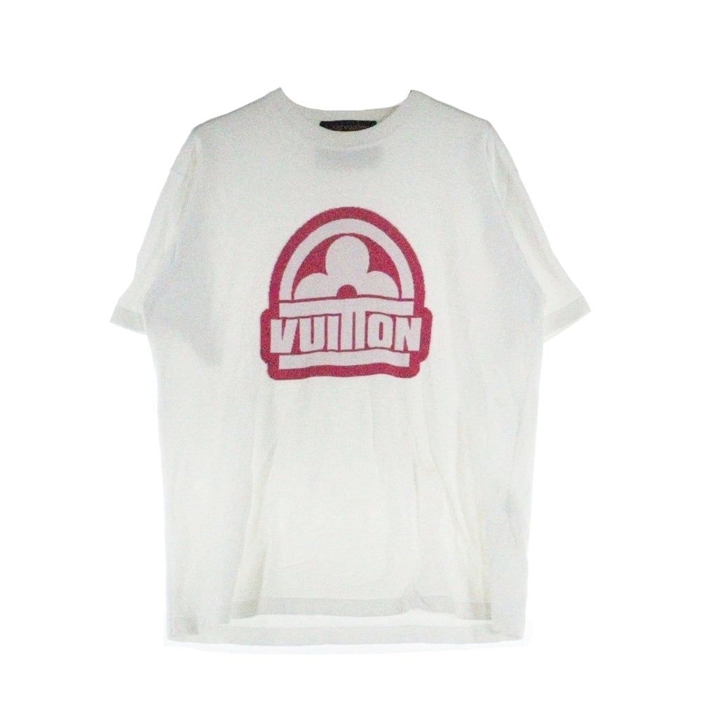LOUIS VUITTON(ルイヴィトン) 23AW Logo Printed Tee RM232M HA0 HPN30W フロントロゴデザイン 半袖Tシャツ コットン ニット ホワイト