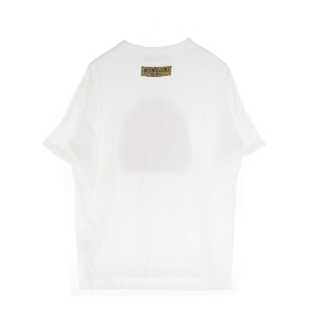 LOUIS VUITTON(ルイヴィトン) 23AW Logo Printed Tee RM232M HA0 HPN30W フロントロゴデザイン 半袖Tシャツ コットン ニット ホワイト