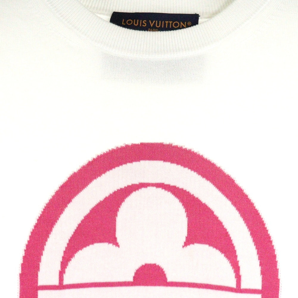 LOUIS VUITTON(ルイヴィトン) 23AW Logo Printed Tee RM232M HA0 HPN30W フロントロゴデザイン 半袖Tシャツ コットン ニット ホワイト