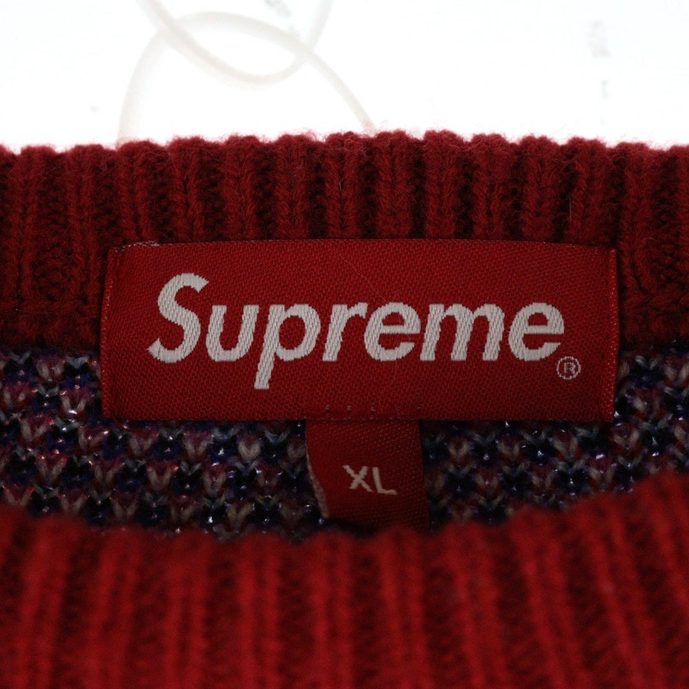 SUPREME(シュプリーム) 21SS Digital Flag Sweater デジタル フラッグ クルーネック ニットセーター マルチ