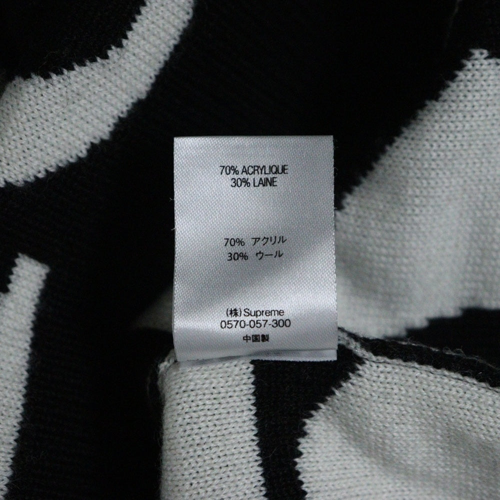 SUPREME(シュプリーム) 20AW fuck sweater ファックジャガード クルーネックセーター ブラック/ホワイト