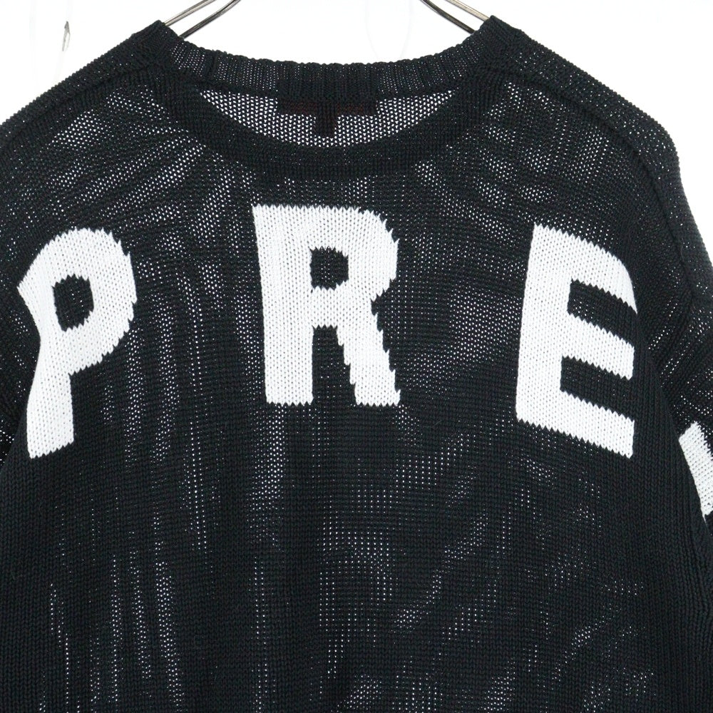 SUPREME(シュプリーム) 20SS Back Logo Sweater バックアーチロゴ クルーネックセーター ブラック/ホワイト
