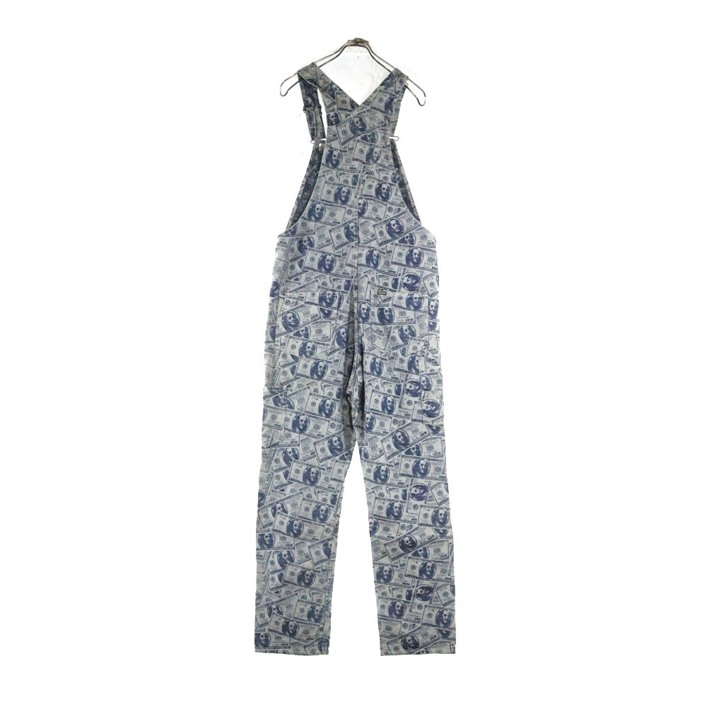 SUPREME(シュプリーム) 17AW 100 Dollar Bill Overalls 100ダラービル総柄 オーバーオール インディゴ