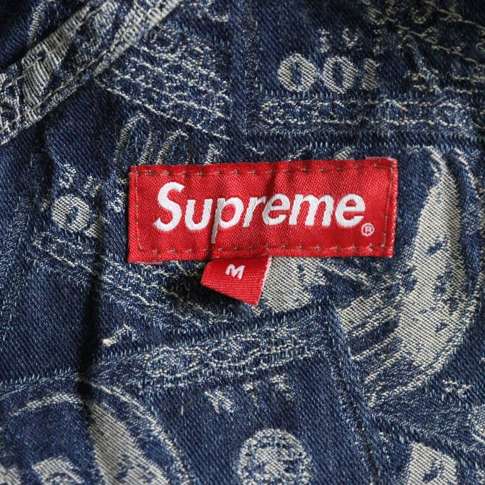 SUPREME(シュプリーム) 17AW 100 Dollar Bill Overalls 100ダラービル総柄 オーバーオール インディゴ