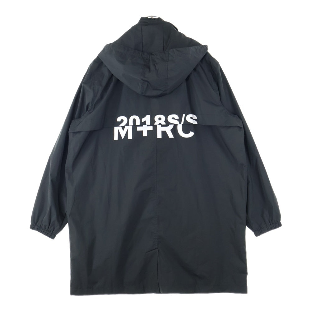 M+RC NOIR(マルシェノア) フード付き オーバーサイズコート ブラック
