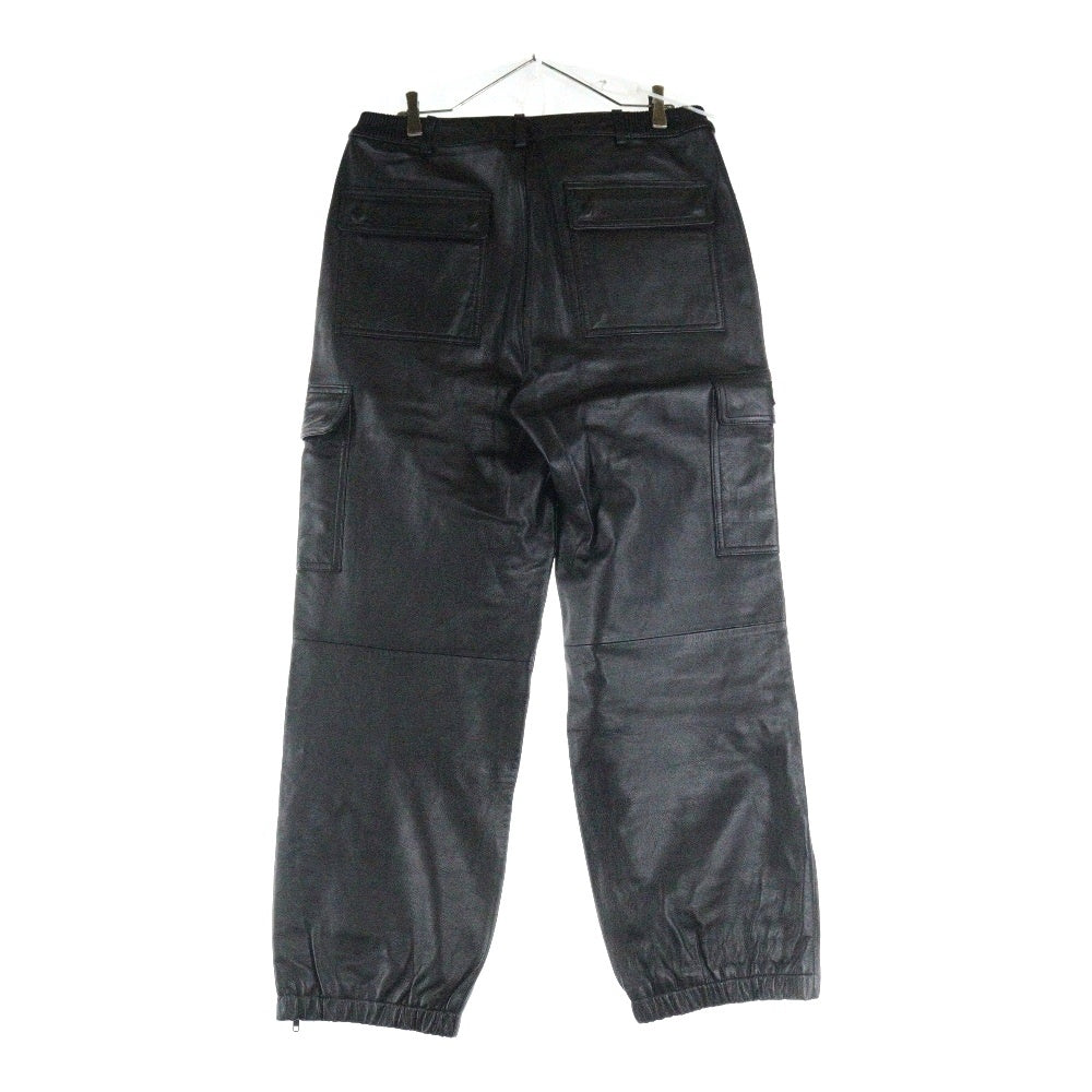 SUPREME(シュプリーム) 18AW Leather Cargo Pant レザーカーゴパンツ ブラック