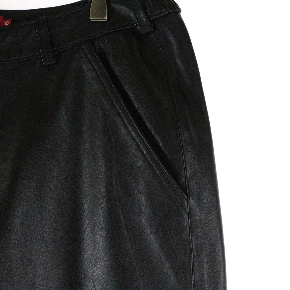 SUPREME(シュプリーム) 18AW Leather Cargo Pant レザーカーゴパンツ ブラック