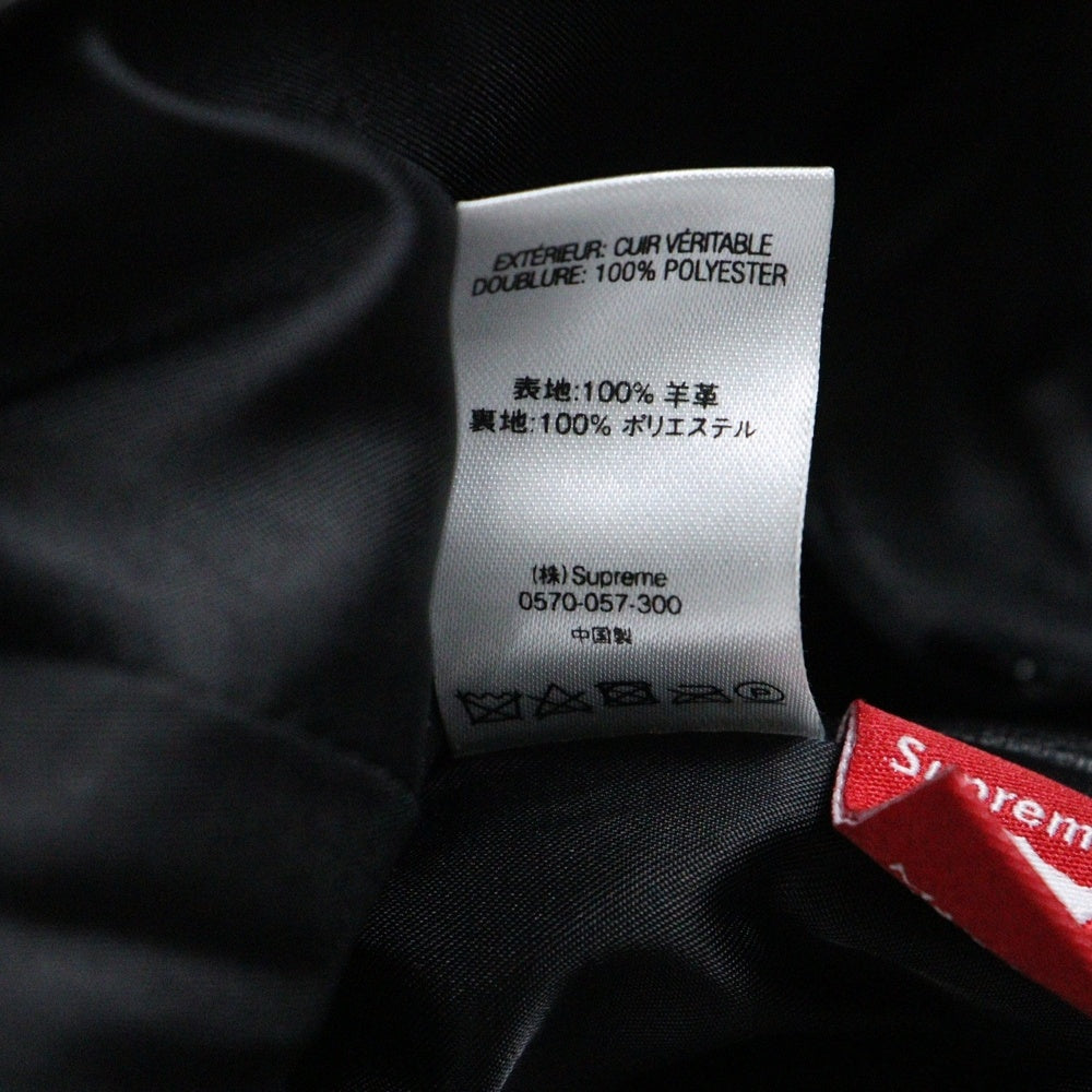 SUPREME(シュプリーム) 18AW Leather Cargo Pant レザーカーゴパンツ ブラック