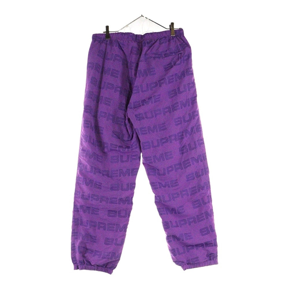 SUPREME(シュプリーム) 21AW Logo Ripstop Track Pant ロゴ リップストップ トラックナイロンパンツ パープル