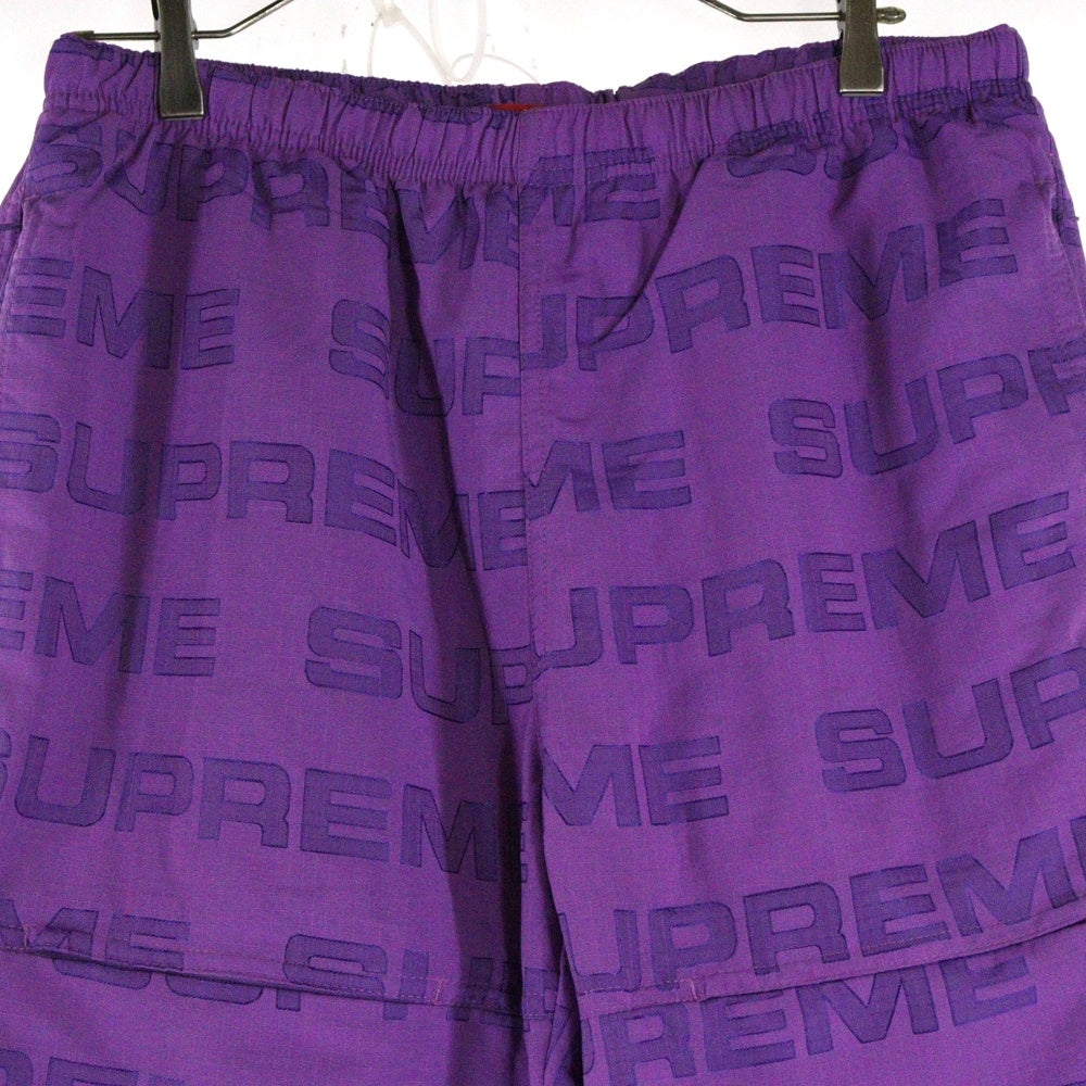 SUPREME(シュプリーム) 21AW Logo Ripstop Track Pant ロゴ リップストップ トラックナイロンパンツ パープル