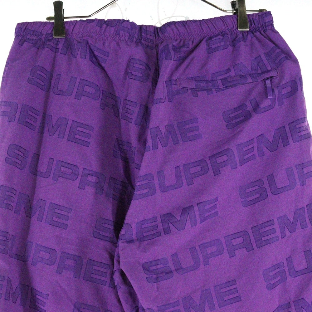 SUPREME(シュプリーム) 21AW Logo Ripstop Track Pant ロゴ リップストップ トラックナイロンパンツ パープル