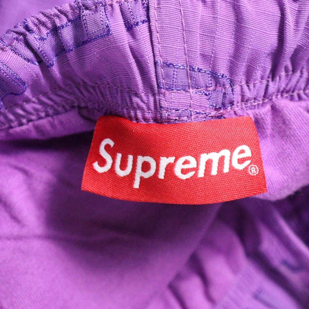 SUPREME(シュプリーム) 21AW Logo Ripstop Track Pant ロゴ リップストップ トラックナイロンパンツ パープル
