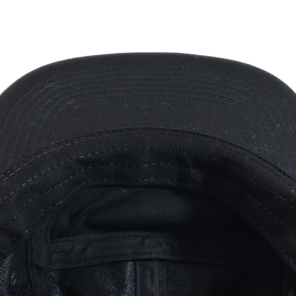SUPREME(シュプリーム) 19SS REBBLED LEATHER CAMP CAP レザーキャンプキャップ 帽子 ブラック