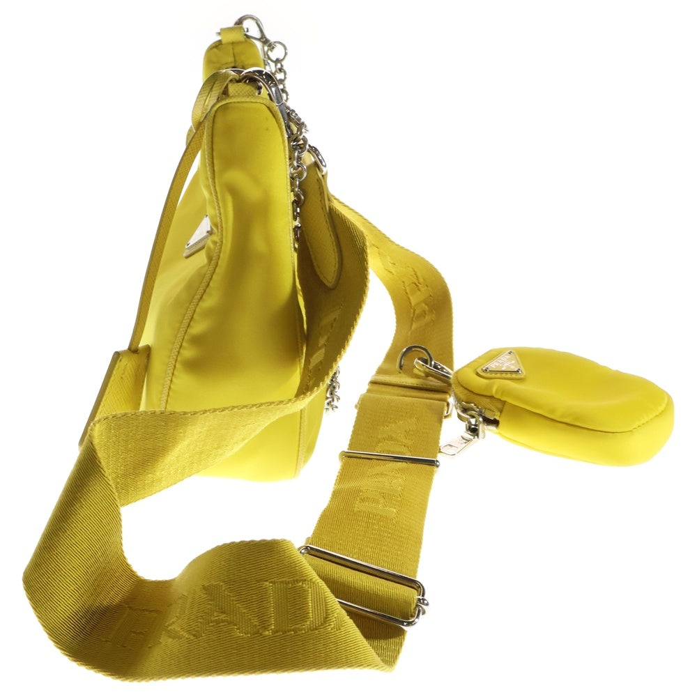 PRADA(プラダ) Re-Edition2005 Re-Nylon 1BH204 リナイロン トライアングルロゴ ショルダーバッグ イエロー