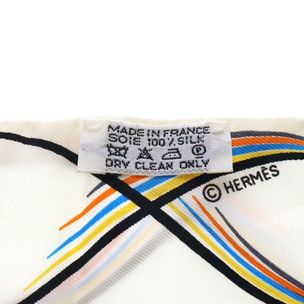 HERMES(エルメス) Twilly Scarf 24 FAUBOURG ツイリースカーフ ホワイト