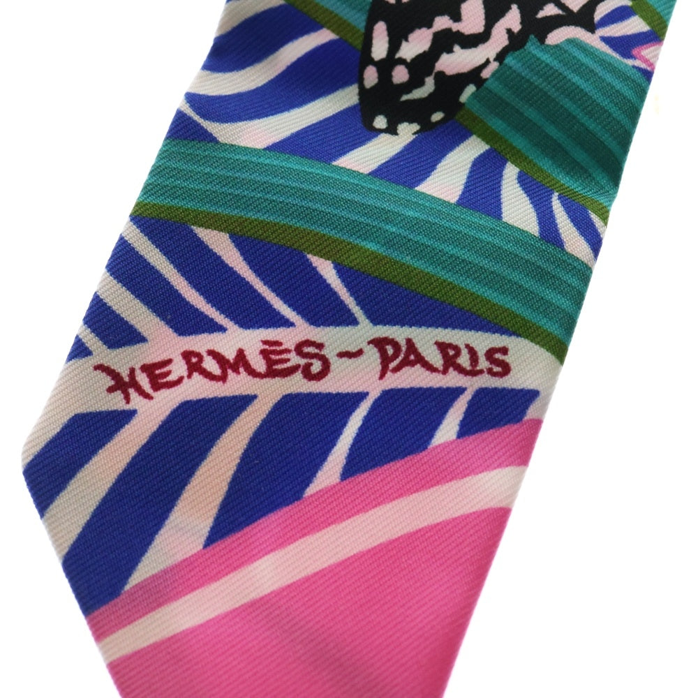 HERMES(エルメス) Twilly Scarf JAGUAR QUETZAL ツイリースカーフ ジャガーケツァール マルチ