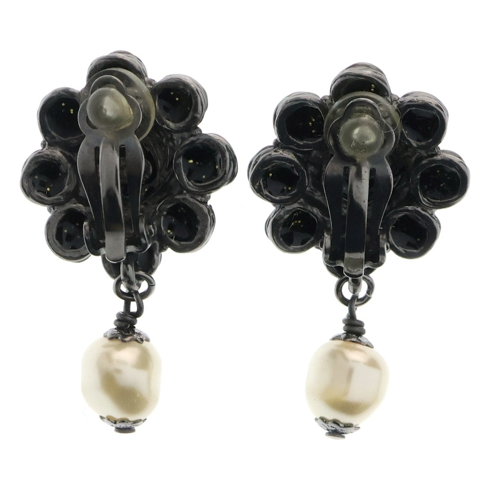 CHANEL(シャネル) ココマーク コスチュームパール イヤリング A12 A シルバー/ブラック