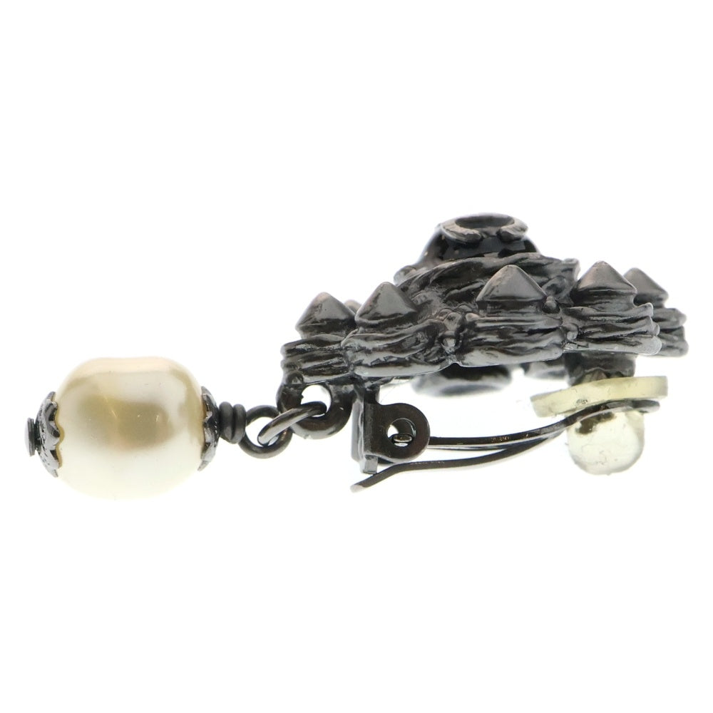 CHANEL(シャネル) ココマーク コスチュームパール イヤリング A12 A シルバー/ブラック