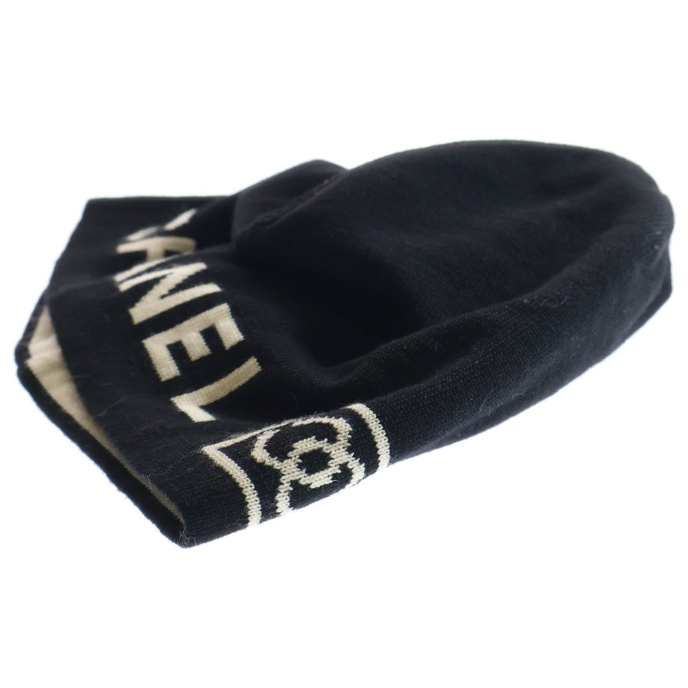 CHANEL(シャネル) Embroidered CC Logo Beanie CCロゴデザイン ニット帽 ビーニー ブラック