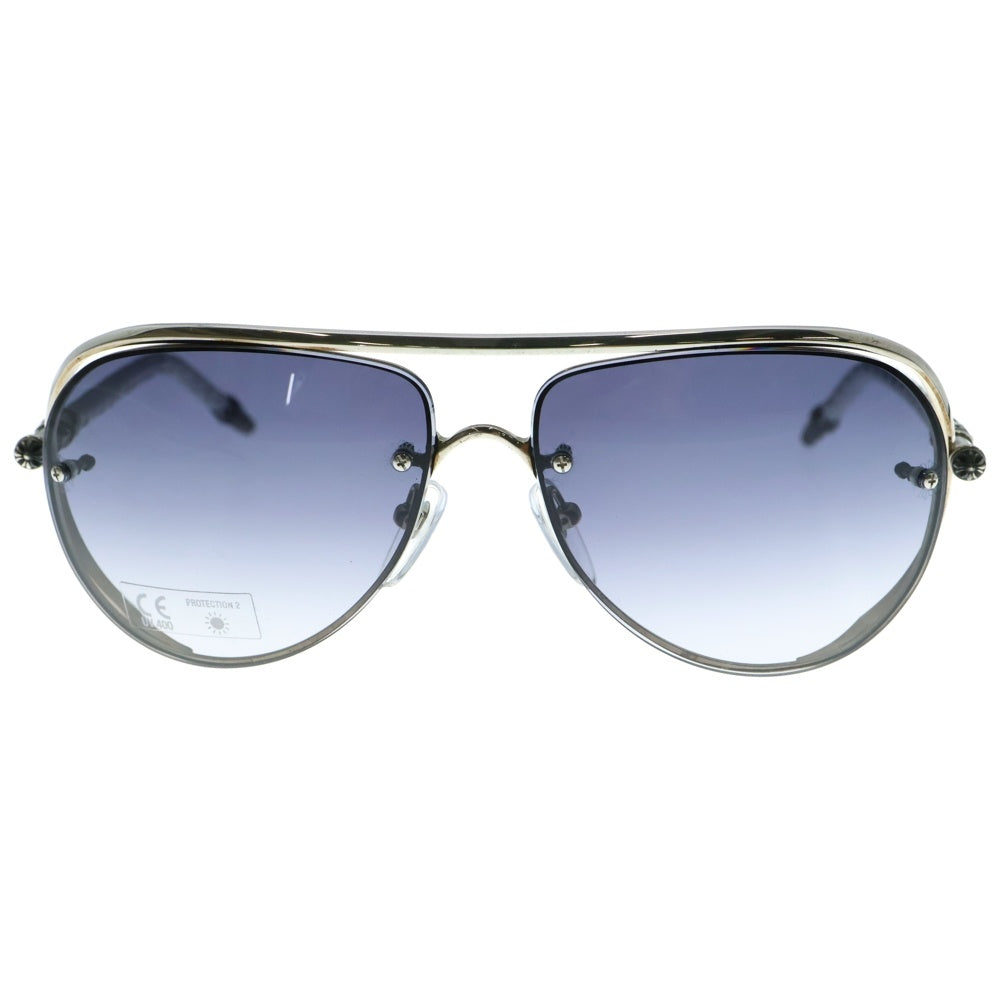 CHROME HEARTS(クロムハーツ) JEWEL BOX ティアドロップ サングラス アイウェア シルバー/ホワイト