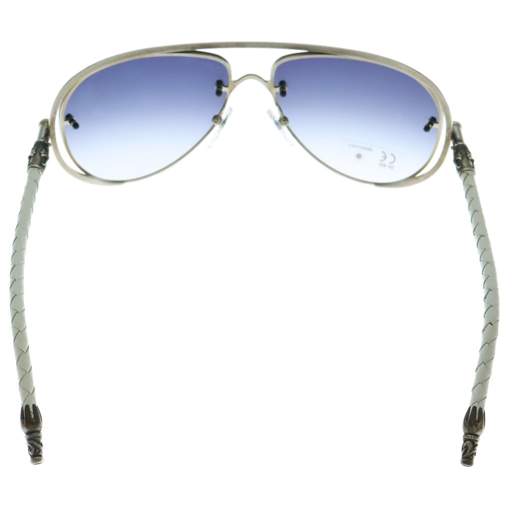 CHROME HEARTS(クロムハーツ) JEWEL BOX ティアドロップ サングラス アイウェア シルバー/ホワイト