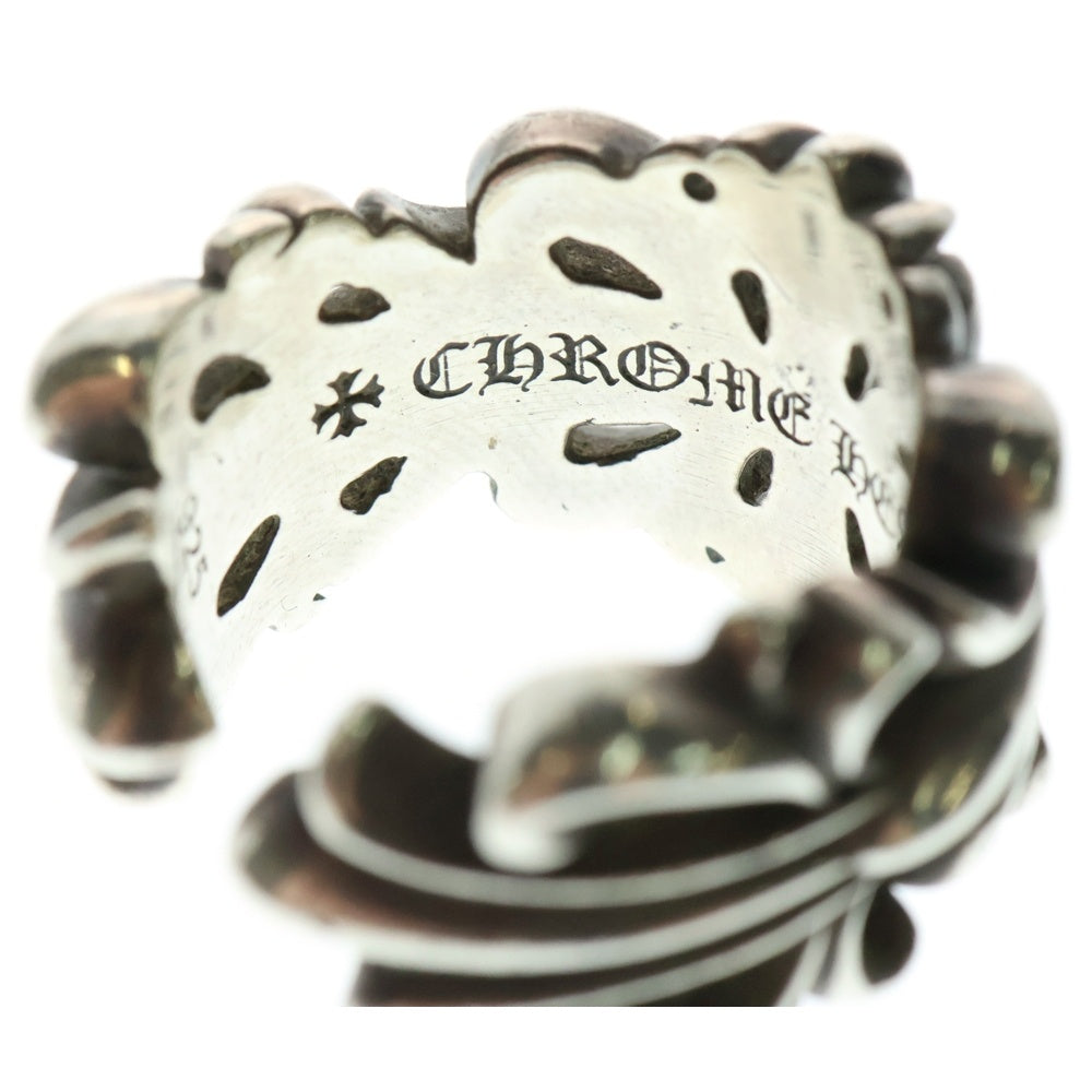 CHROME HEARTS(クロムハーツ) DBL FLRL CRS ダブルフローラルクロス リング シルバー BCA390