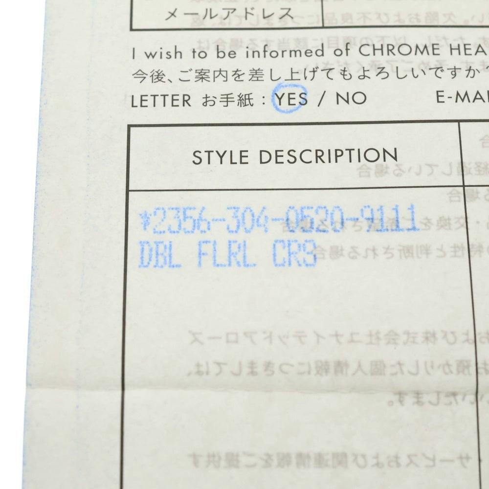 CHROME HEARTS(クロムハーツ) DBL FLRL CRS ダブルフローラルクロス リング シルバー BCA390