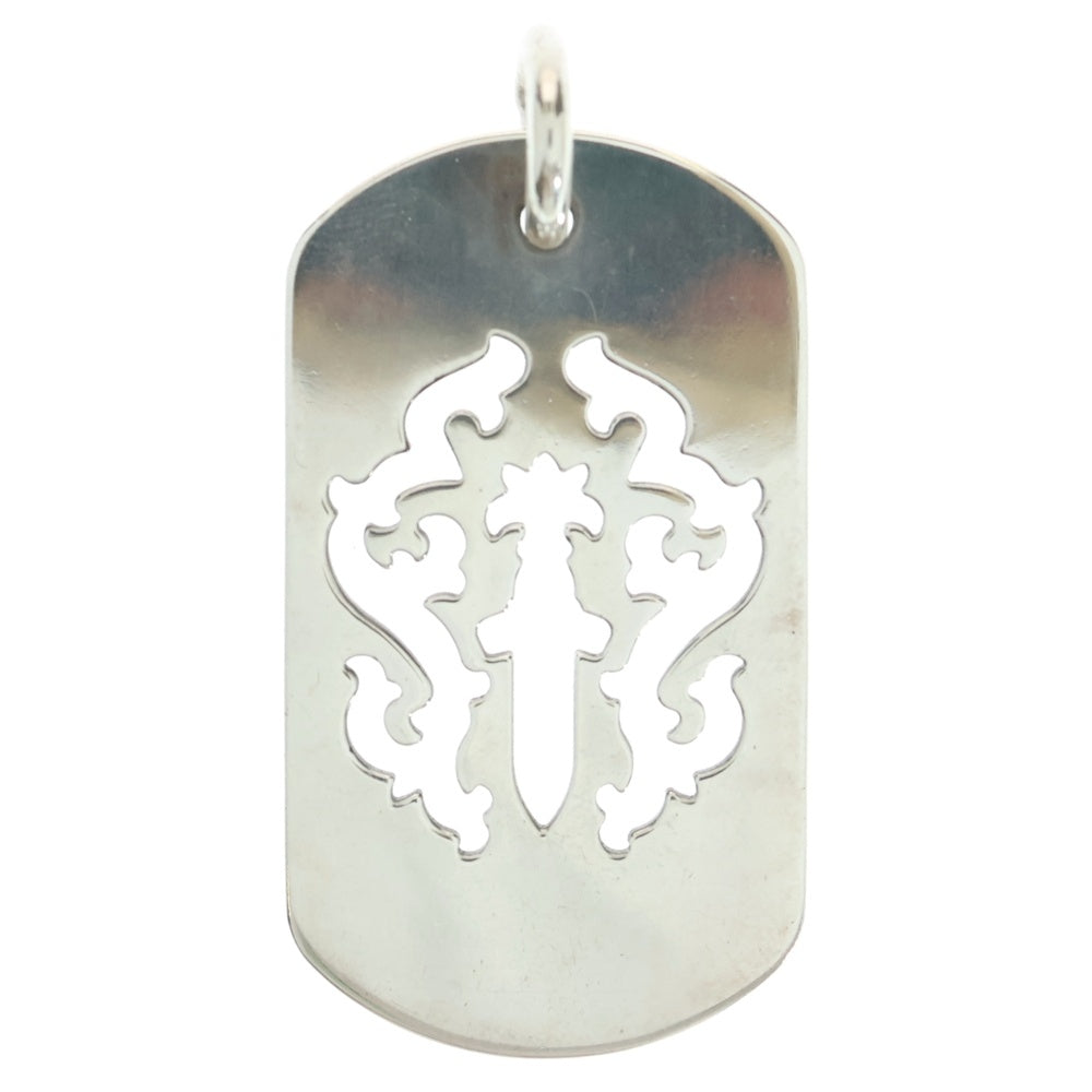 CHROME HEARTS(クロムハーツ) D TAG LRG DAGGER ヴァインダガーカットアウトドッグタグ ラージ ペンダントトップ シルバー BCA240