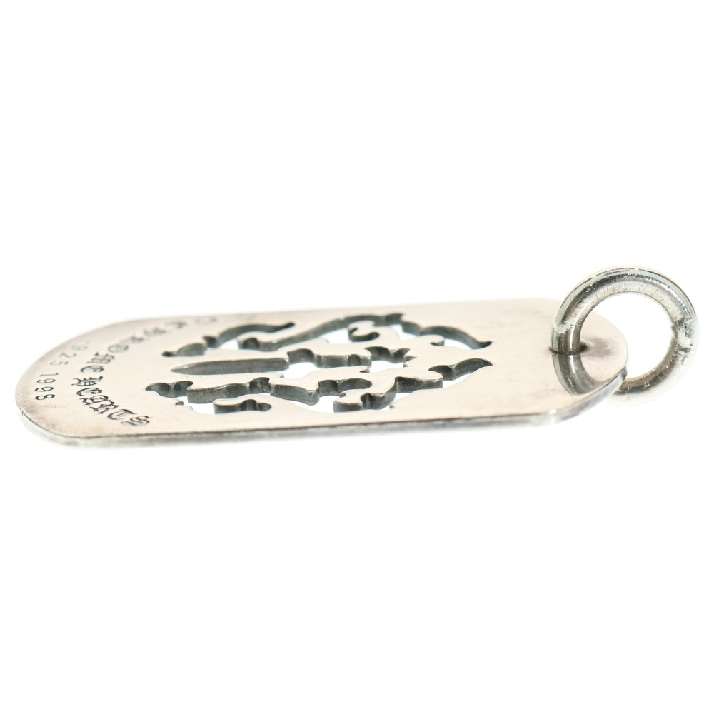 CHROME HEARTS(クロムハーツ) D TAG LRG DAGGER ヴァインダガーカットアウトドッグタグ ラージ ペンダントトップ シルバー BCA240