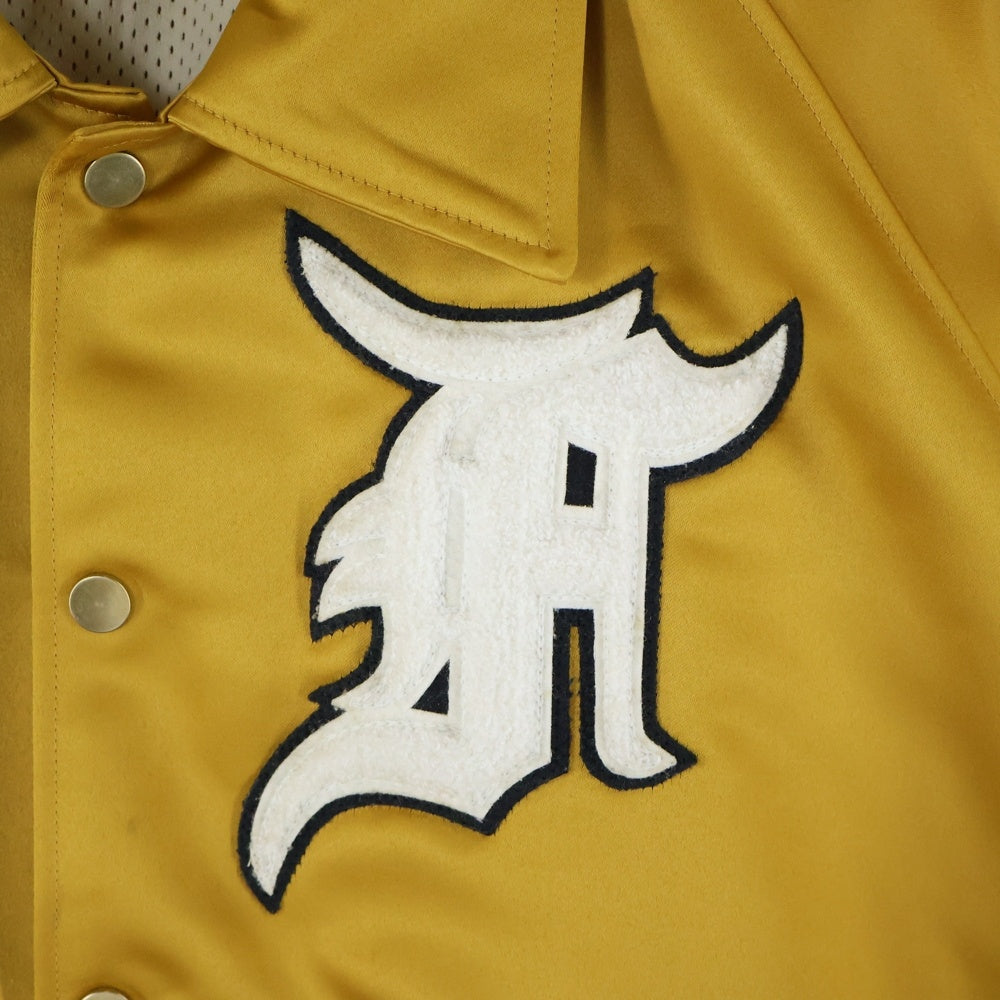 FEAR OF GOD(フィアオブゴッド) Fifth Collection Satin Baseball Jacket フィアオブゴッド 5thコレクション サテンベースボールジャケット スタジャン イエロー