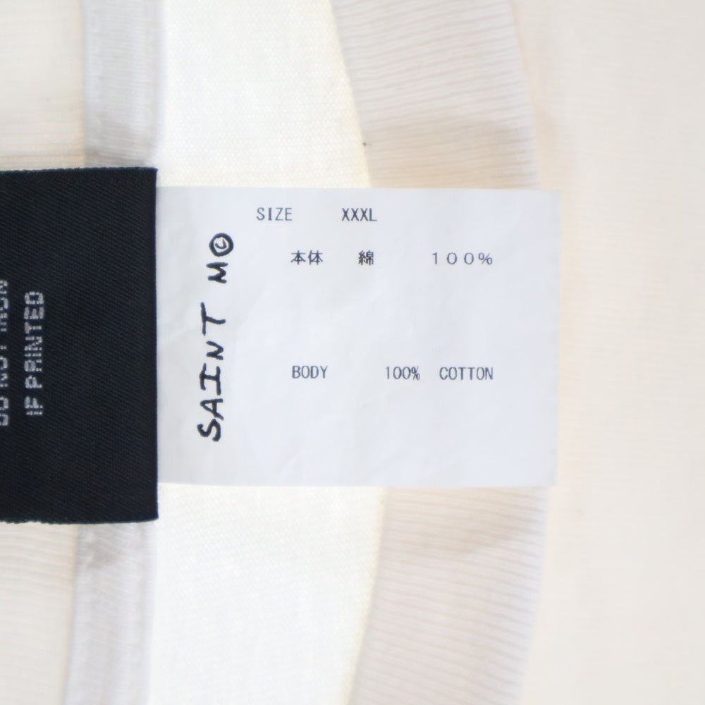 SAINT MICHAEL(セントマイケル) 22AW HOLY MOTHER SM-A22-0000-007 フロントプリント 半袖Tシャツ カットソー ホワイト