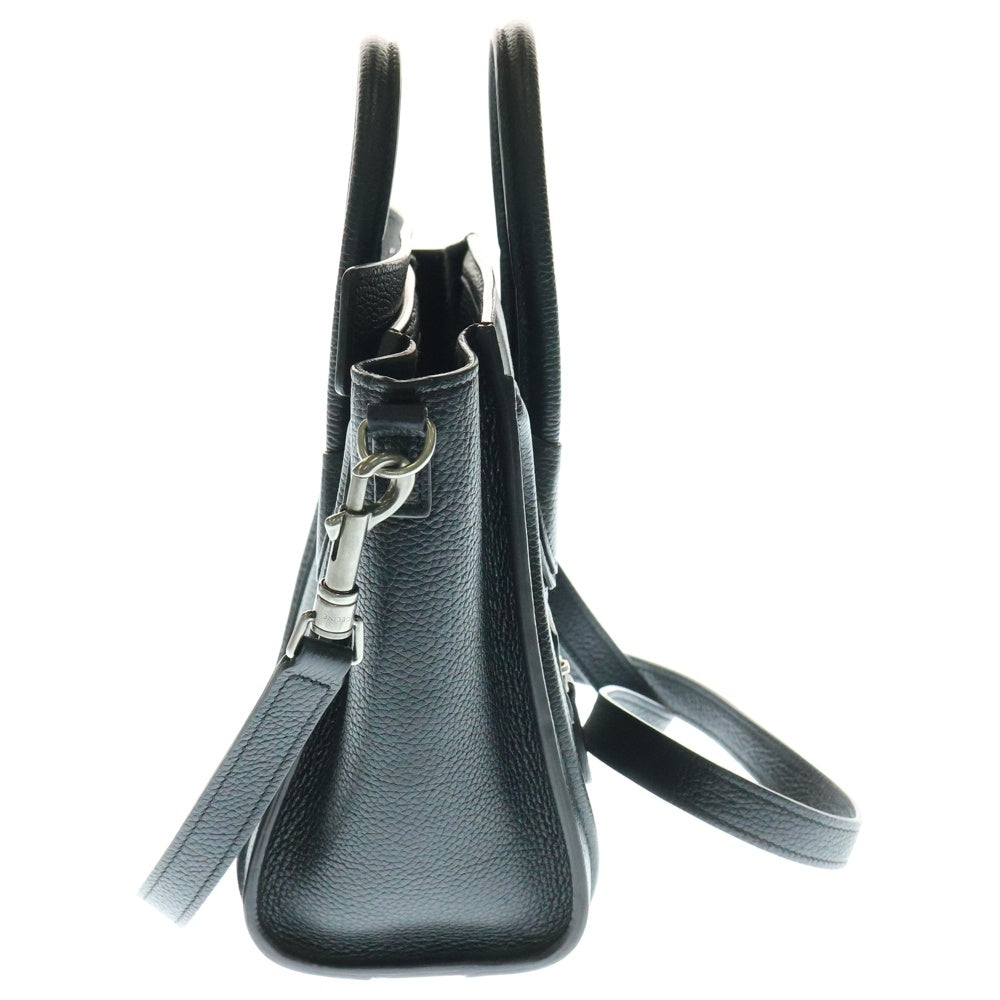 CELINE(セリーヌ) ラゲージ ナノショッパー レザー2WAYハンドバッグ ショルダーバッグ ブラック レディース
