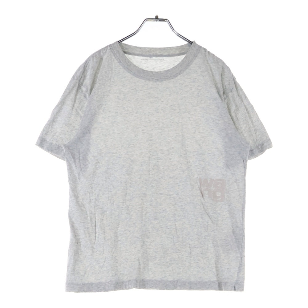 ALEXANDER WANG(アレキサンダーワン) パフロゴ半袖Tシャツ カットソー グレー レディース