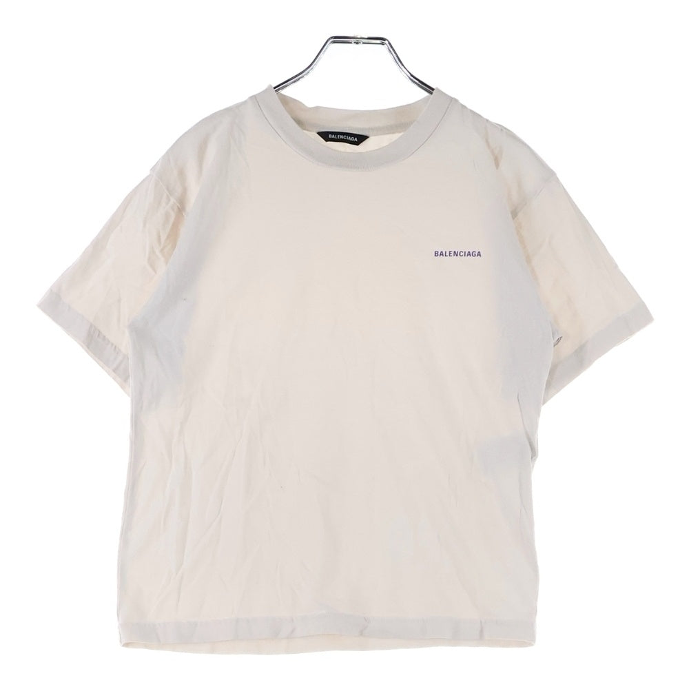BALENCIAGA(バレンシアガ) ロゴプリント半袖tシャツ カットソー 556155 TGV72 ホワイト キッズ/レディース