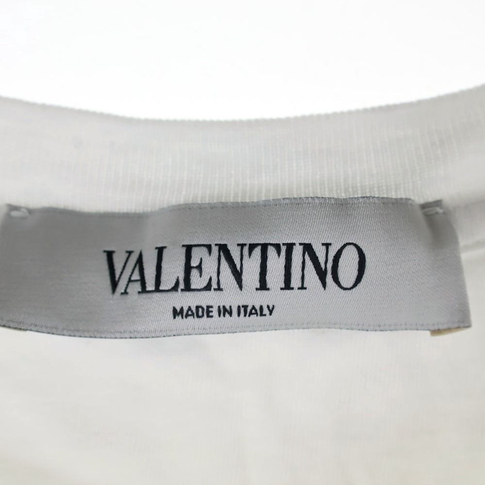 VALENTINO(ヴァレンティノ) 22SS VLTNロゴプリント半袖Tシャツ カットソー WB3MG07D3V6 ホワイト レディース