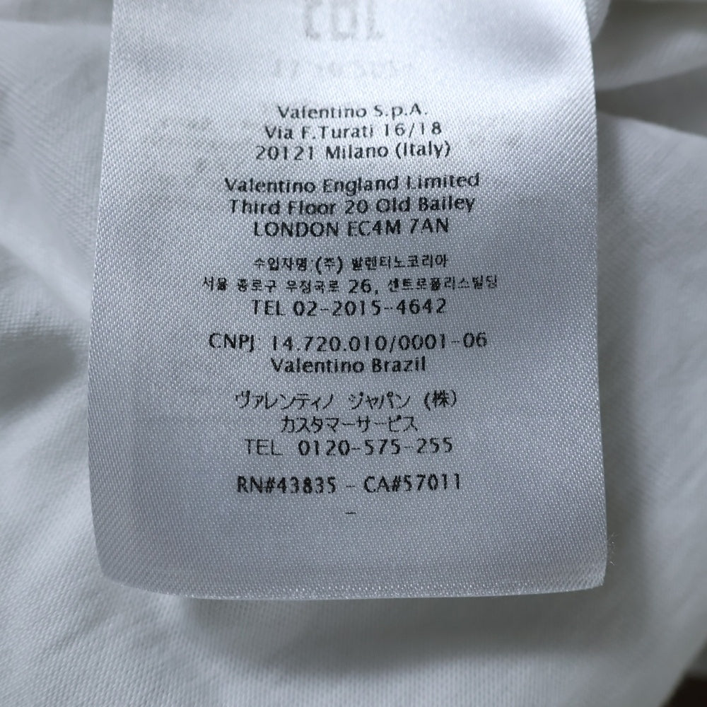 VALENTINO(ヴァレンティノ) 22SS VLTNロゴプリント半袖Tシャツ カットソー WB3MG07D3V6 ホワイト レディース