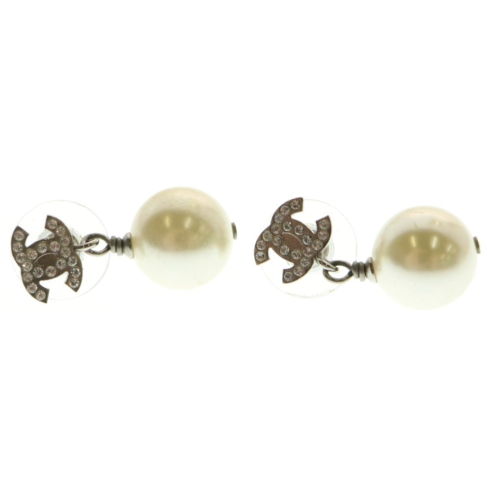 CHANEL(シャネル) CCマーク パール ピアス 2P シルバー/ホワイト レディース